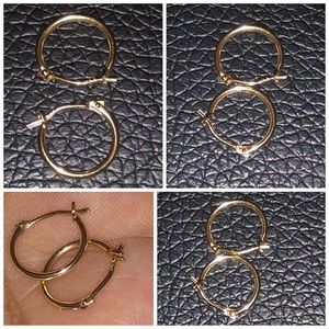 14k real gold earrings for baby or little girl